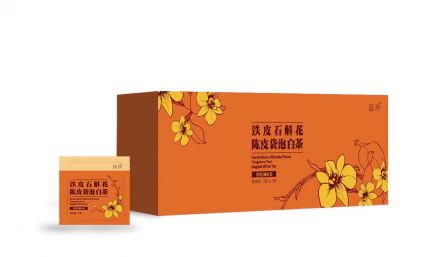 铁皮石斛花陈皮袋泡白茶